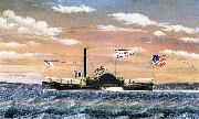 James Bard Fanny, steam tug built 1863 Germany oil painting artist